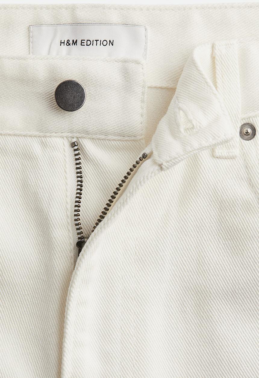 H&M - Denim bermuda shorts - white