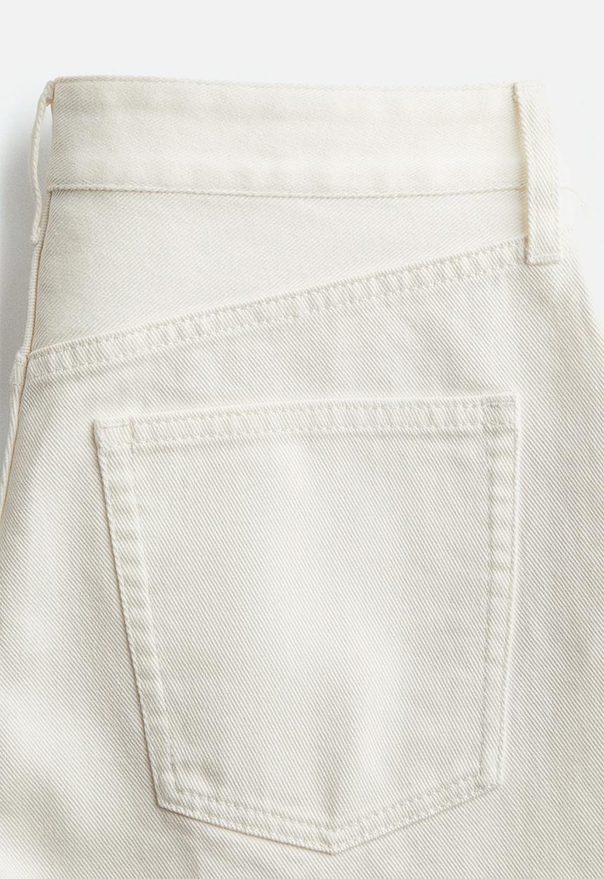 H&M - Denim bermuda shorts - white