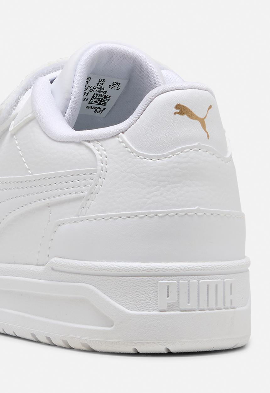 PUMA - Shuffle Downtown Lo V Ps-White/Puma Gold