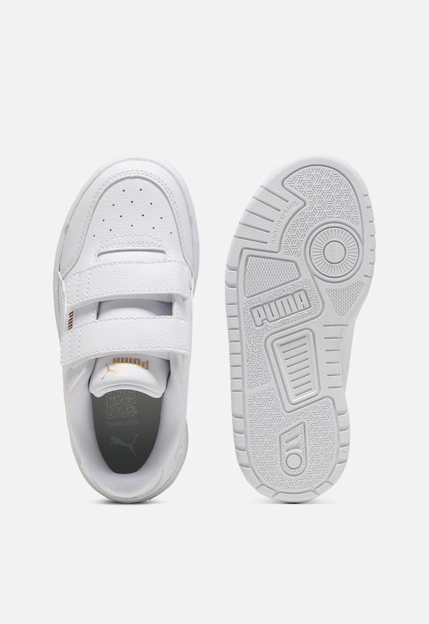 PUMA - Shuffle Downtown Lo V Ps-White/Puma Gold