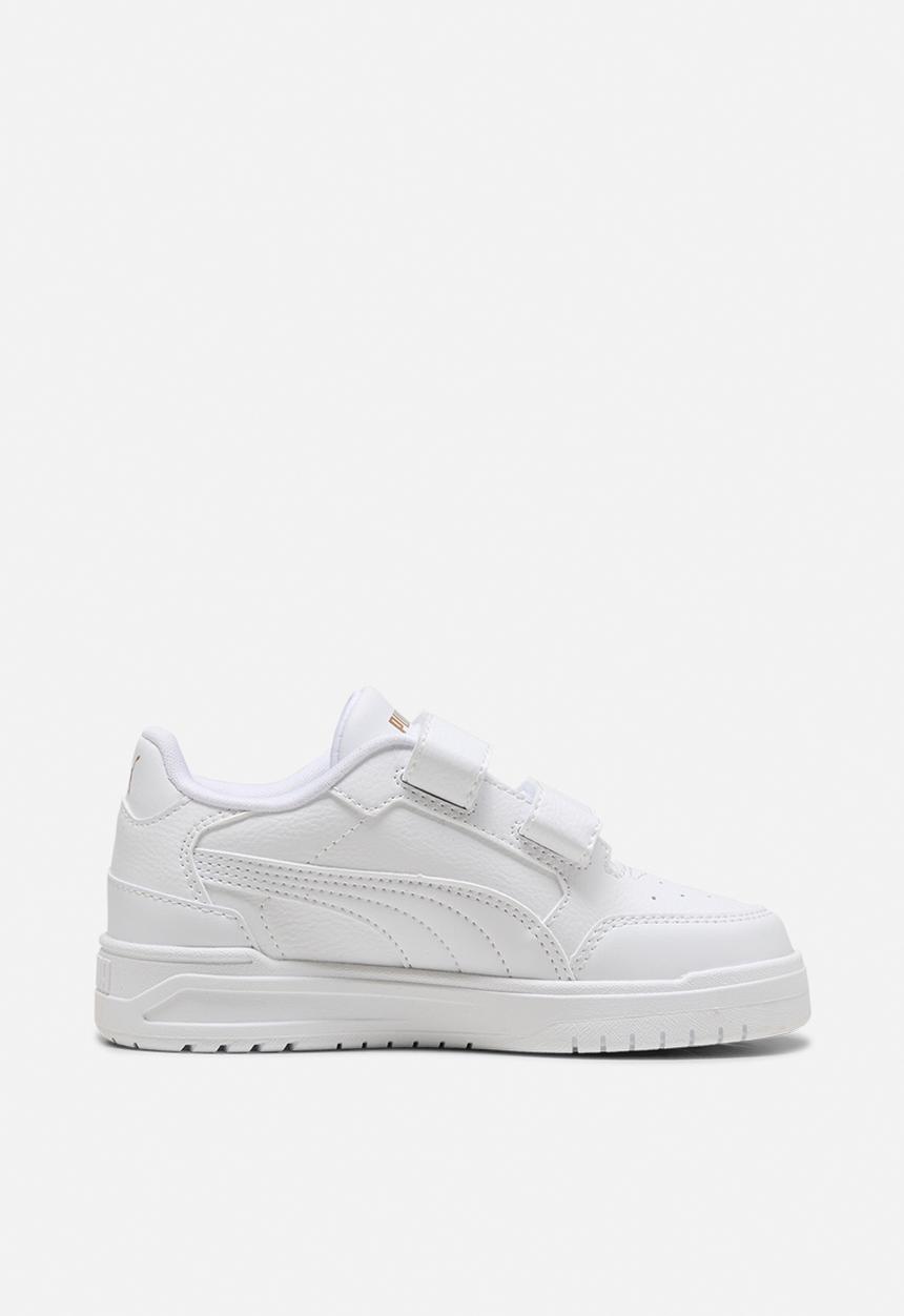 PUMA - Shuffle Downtown Lo V Ps-White/Puma Gold