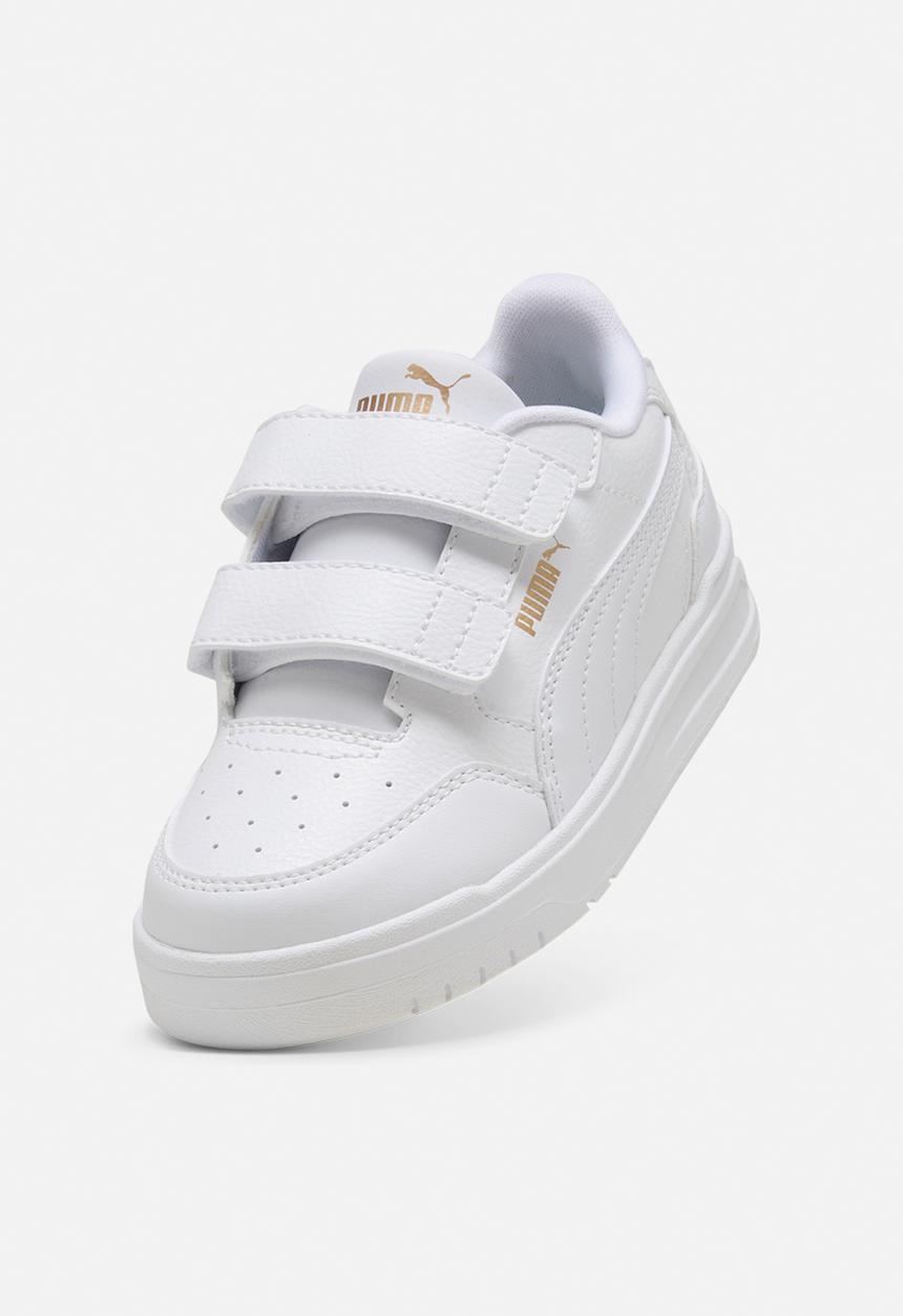 PUMA - Shuffle Downtown Lo V Ps-White/Puma Gold
