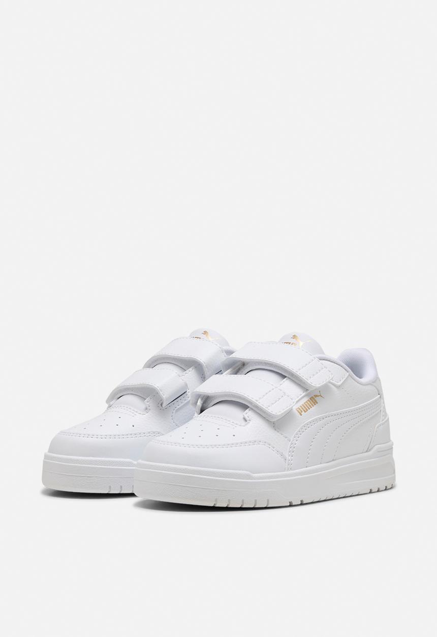 PUMA - Shuffle Downtown Lo V Ps-White/Puma Gold
