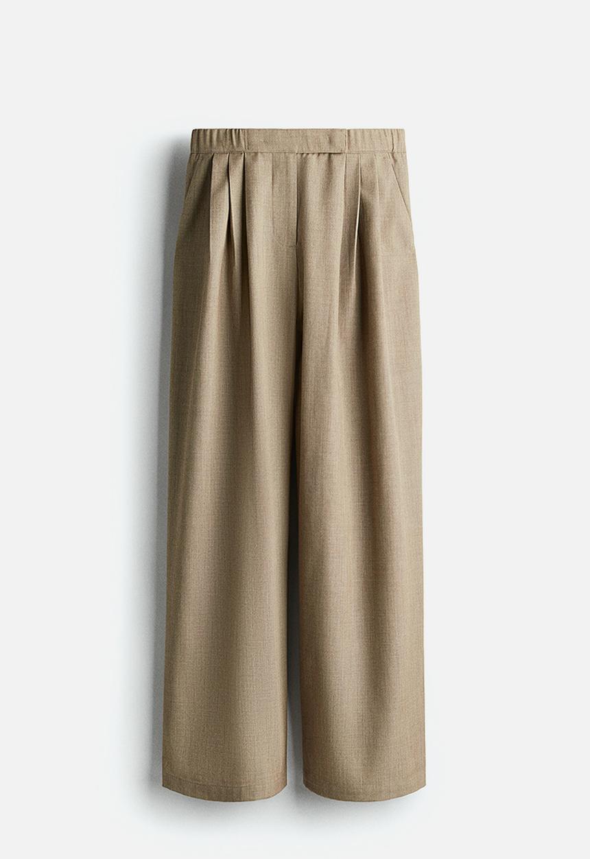 H&M - Pleat-front trousers - beige