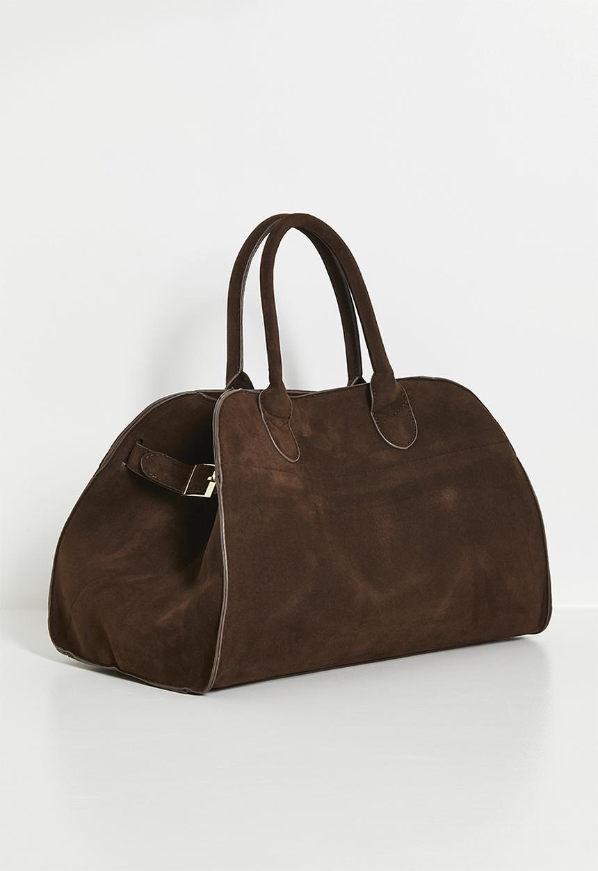 Tessa Design - Suede tote bag - brown