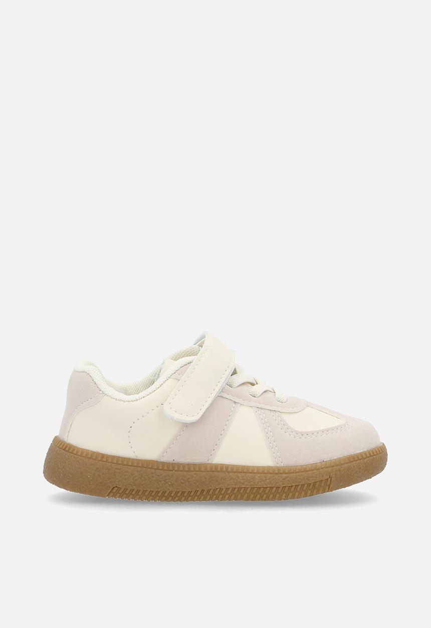 Pop Candy - Lace sneakers - beige & white