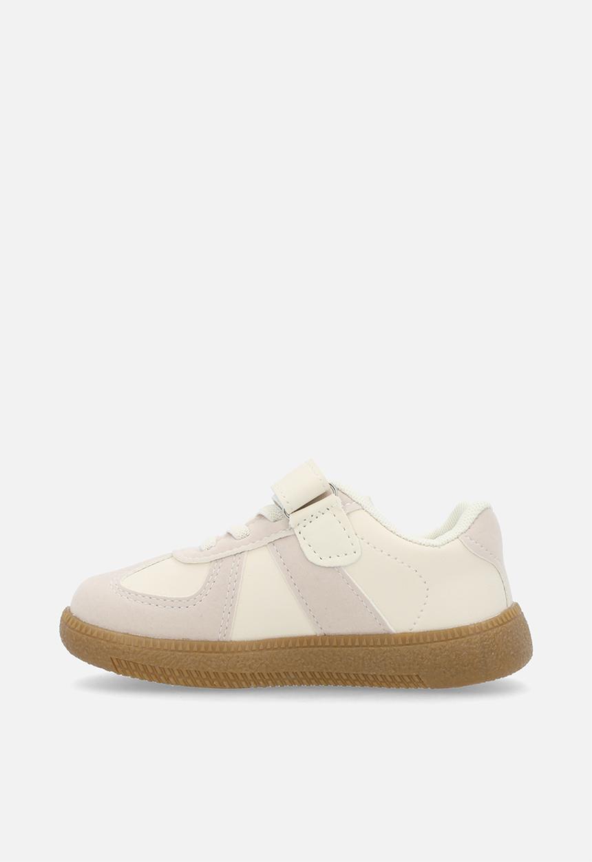 Pop Candy - Lace sneakers - beige & white