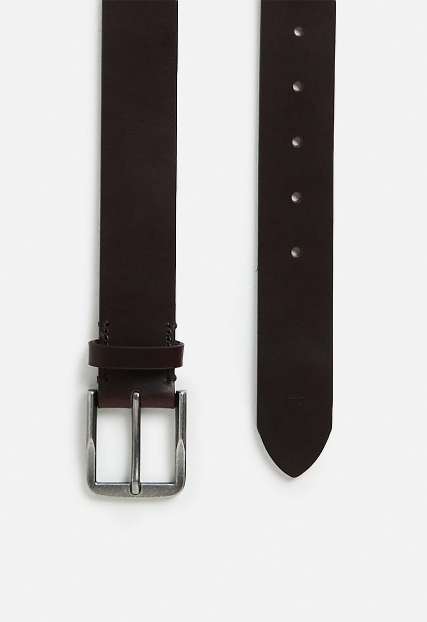 Calvin Klein - Casual Pin Buckle 35Mm Rev/Adj - Black/Bitter Brown/Antique Silver