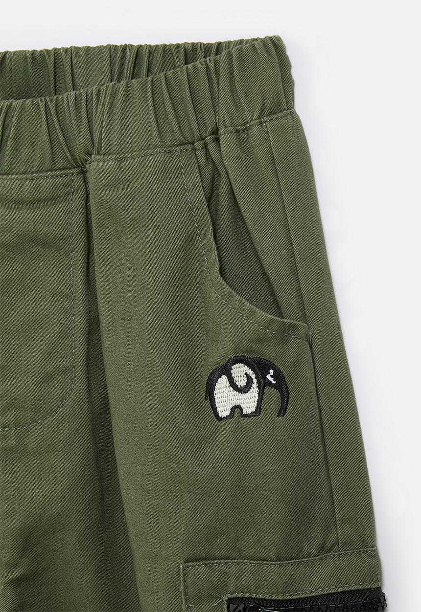 Pop Candy - Cuffed cargo pants - green