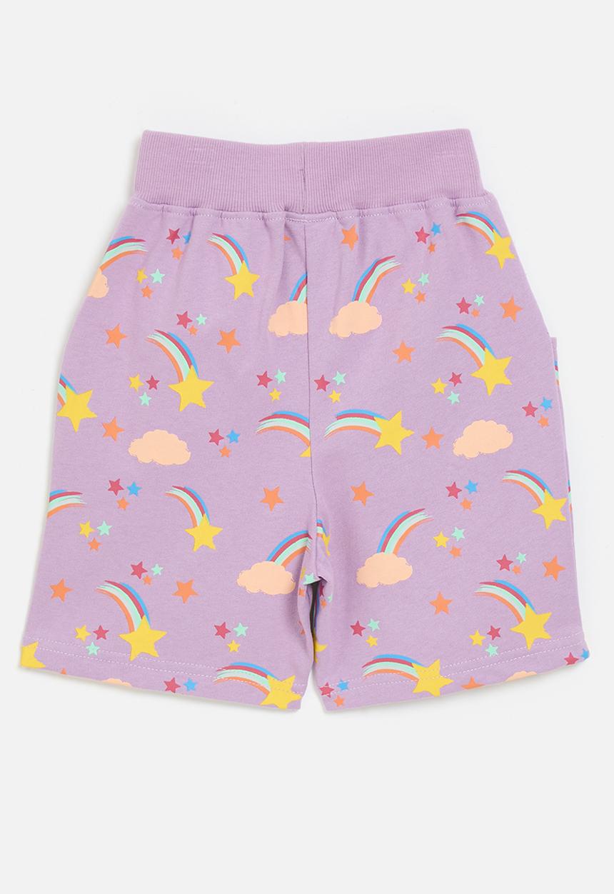Pop Candy - Printed shorts - purple