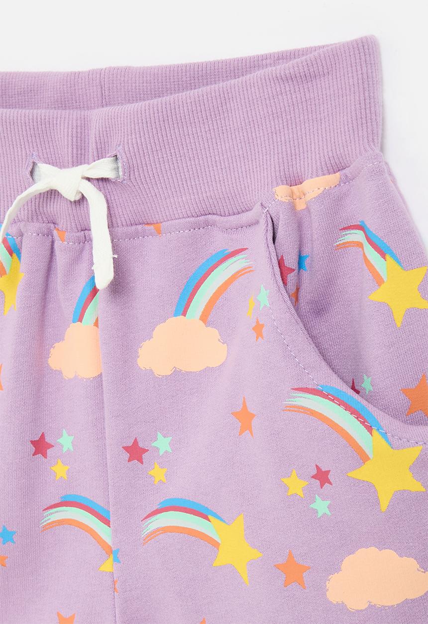 Pop Candy - Printed shorts - purple