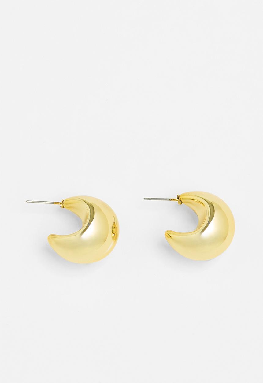 Tessa Design - Genevieve dome shaped stud earrings - gold