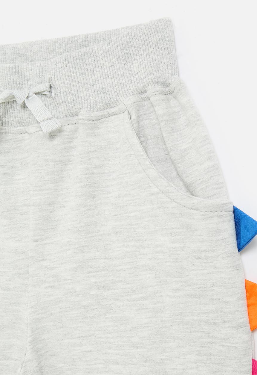 Pop Candy - Shorts with dino spike detail - grey/multi