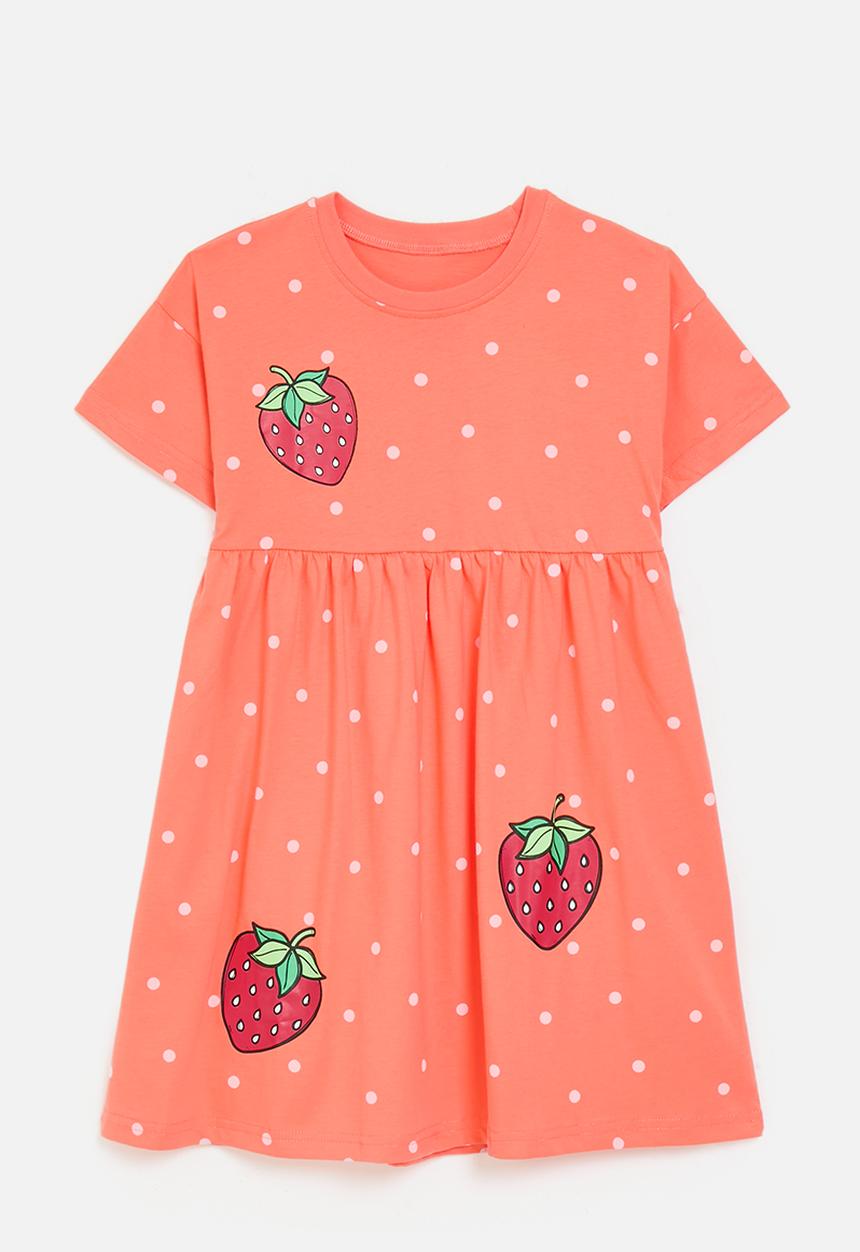 Pop Candy - Printed dress-orange