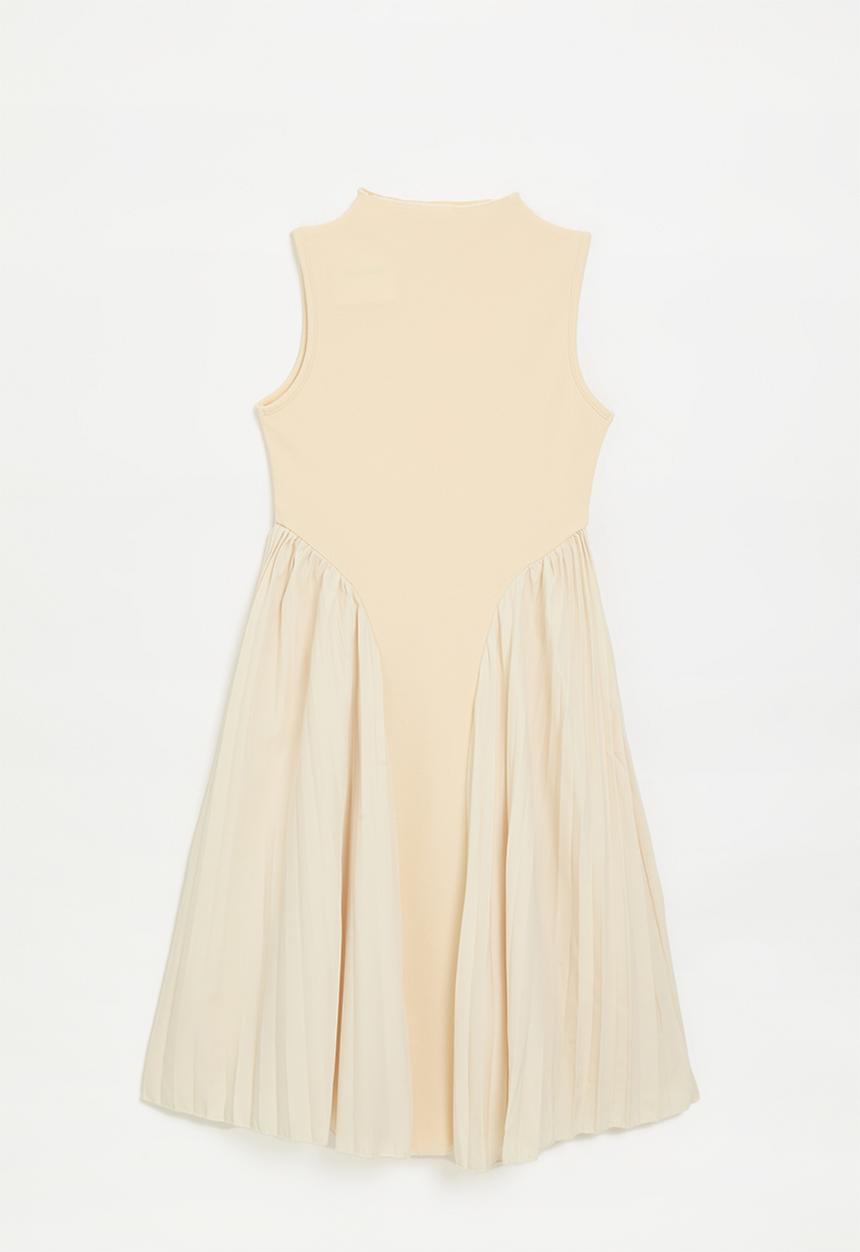 Pop Candy - Asymetrical dress - ecru