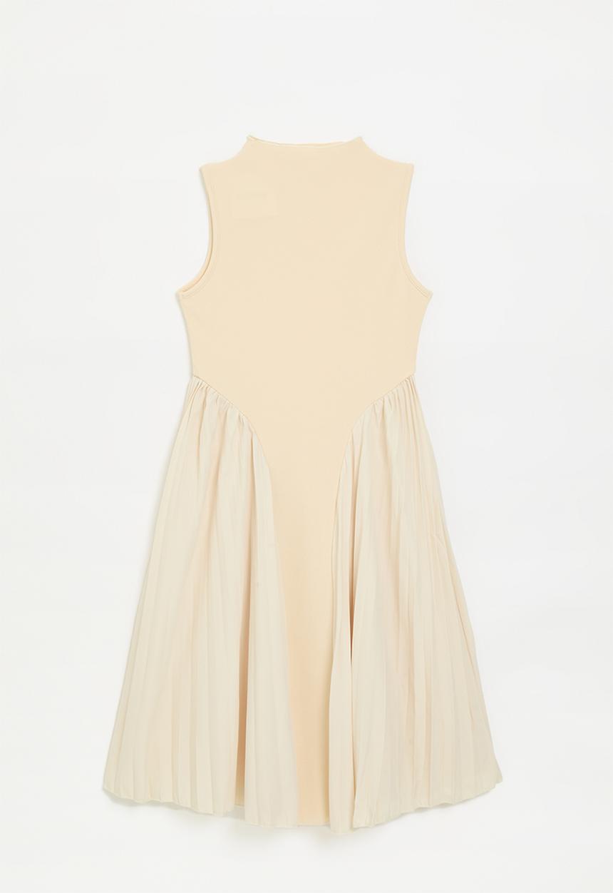 Pop Candy - Asymetrical dress - ecru