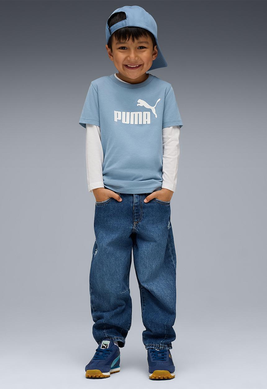 PUMA - Ess No. 1 Logo Tee Ps-Cool Blue