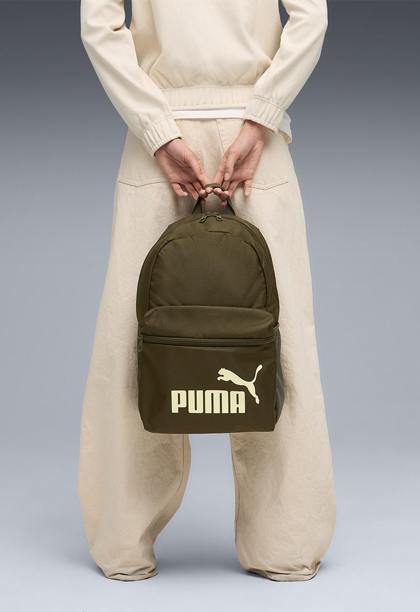 PUMA - Puma Phase Backpack - Dark Olive-Gold Moon