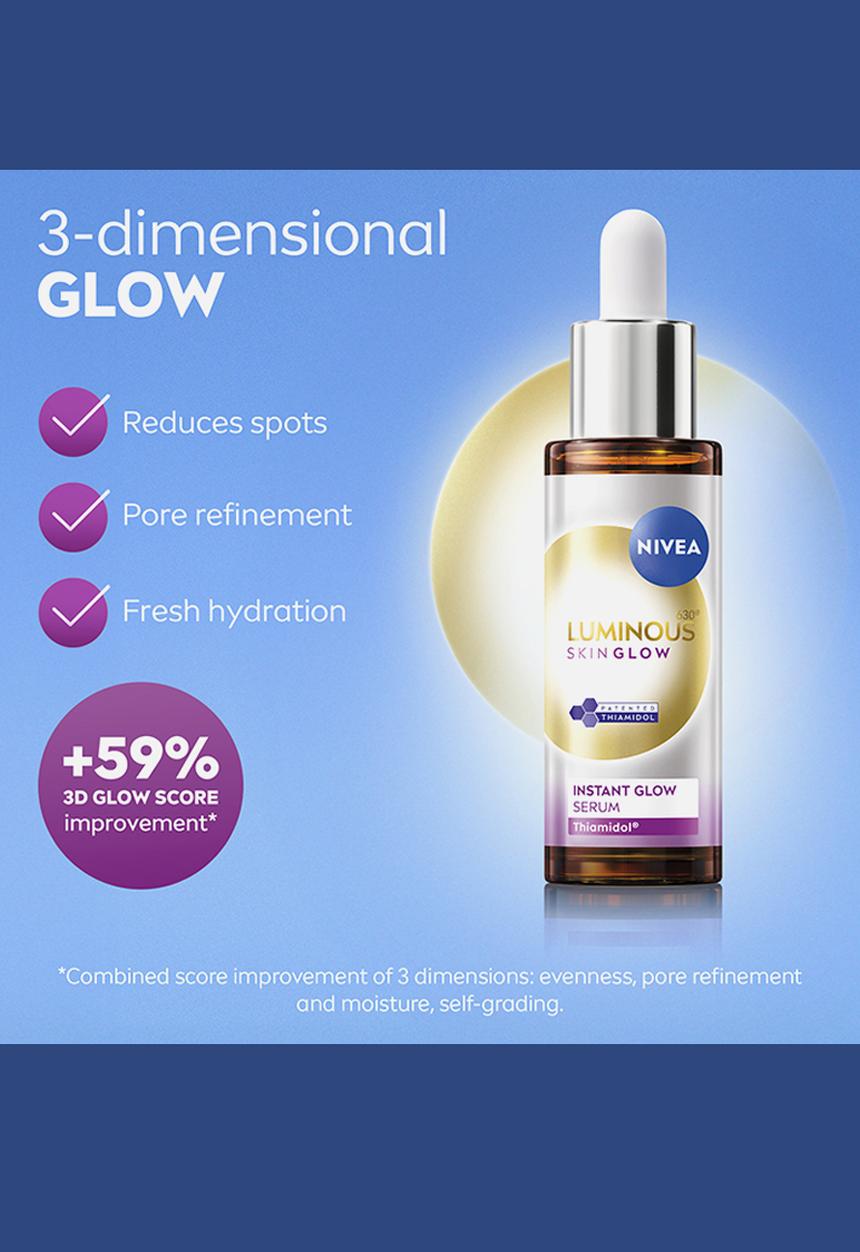 Nivea - LUMINOUS630 Dark Marks Reduction Skin Glow Instant Face Serum - 30ml