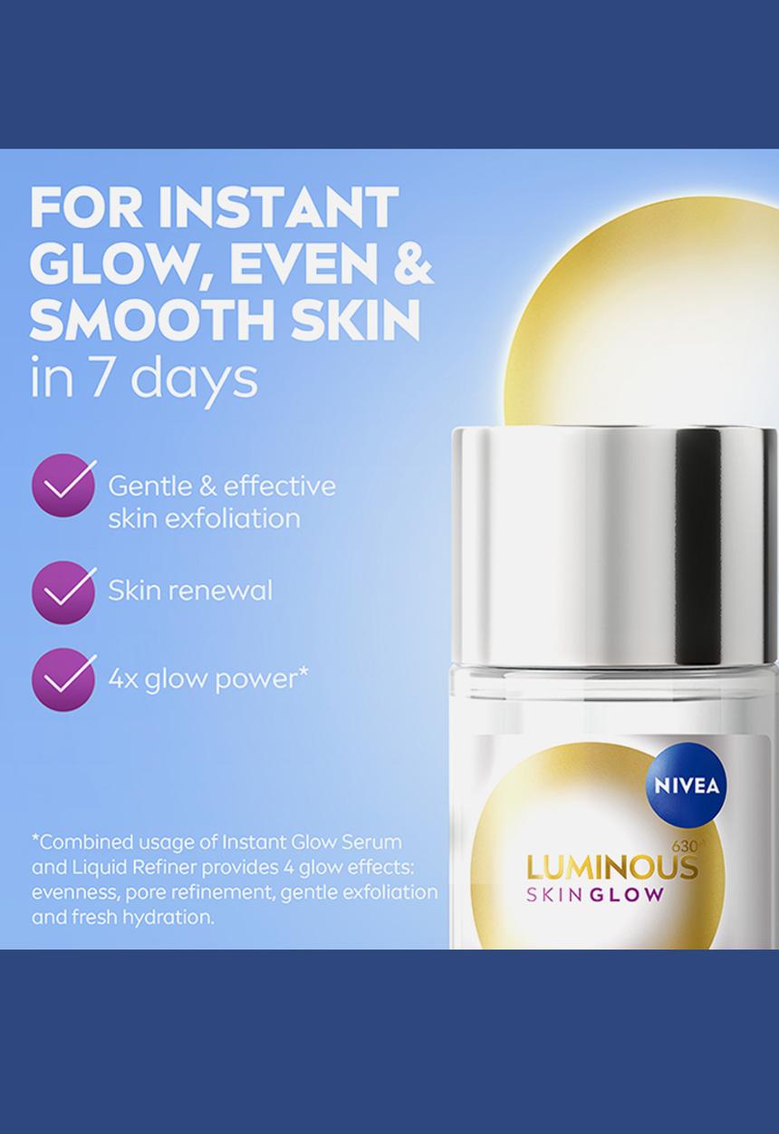 Nivea - LUMINOUS630 Skin Glow Instant Face Liquid Refiner - 100ml