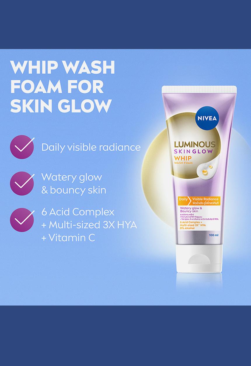 Nivea - LUMINOUS630 Skin Glow Whip Face Cleansing Foam Radiant Glow - 100ml