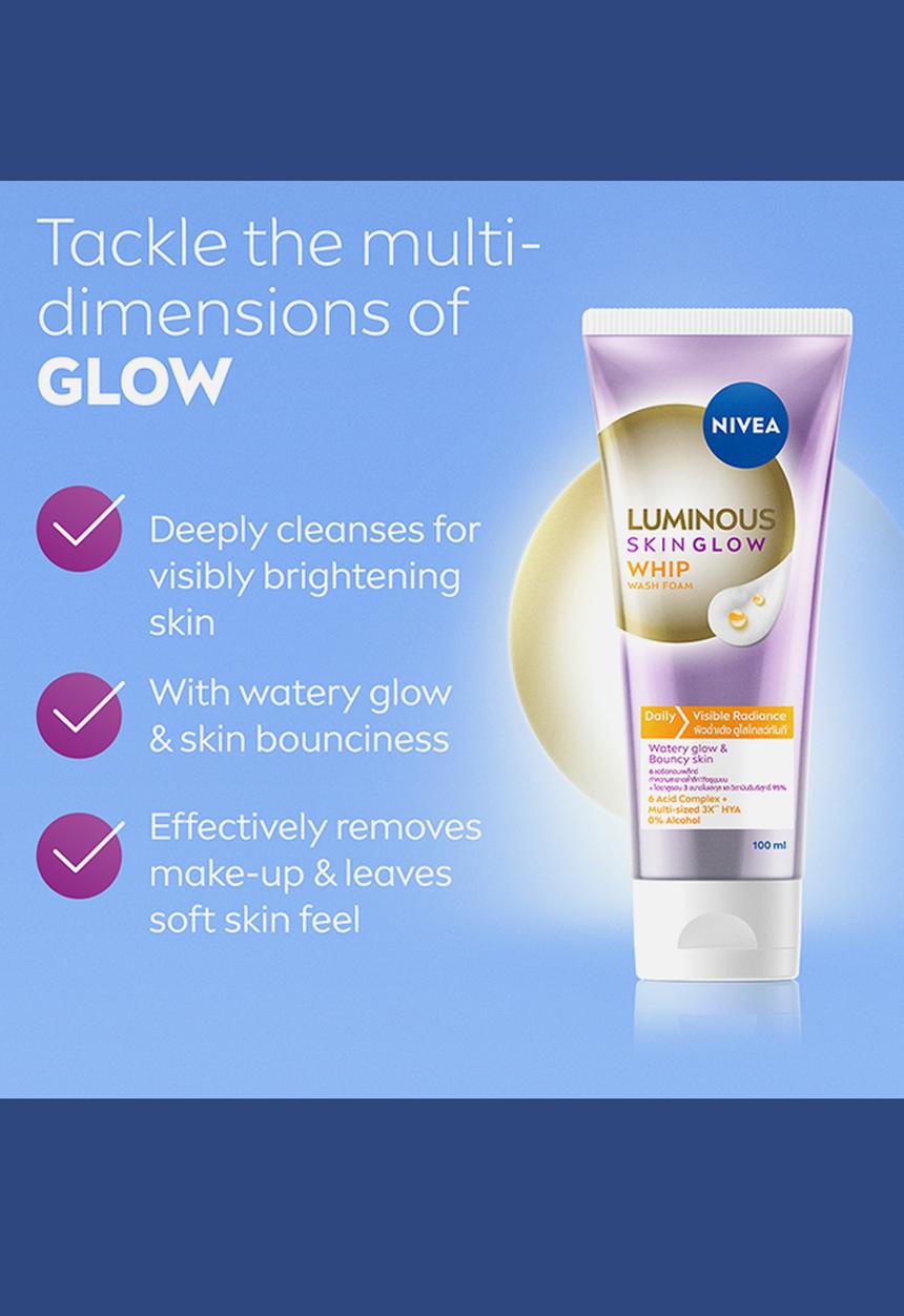 Nivea - LUMINOUS630 Skin Glow Whip Face Cleansing Foam Radiant Glow - 100ml