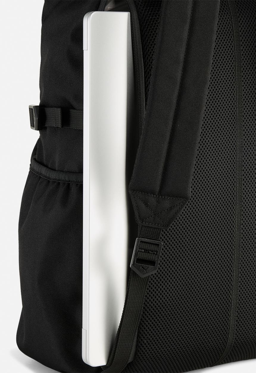 PUMA - Essentials Roll Top Backpack - Puma Black