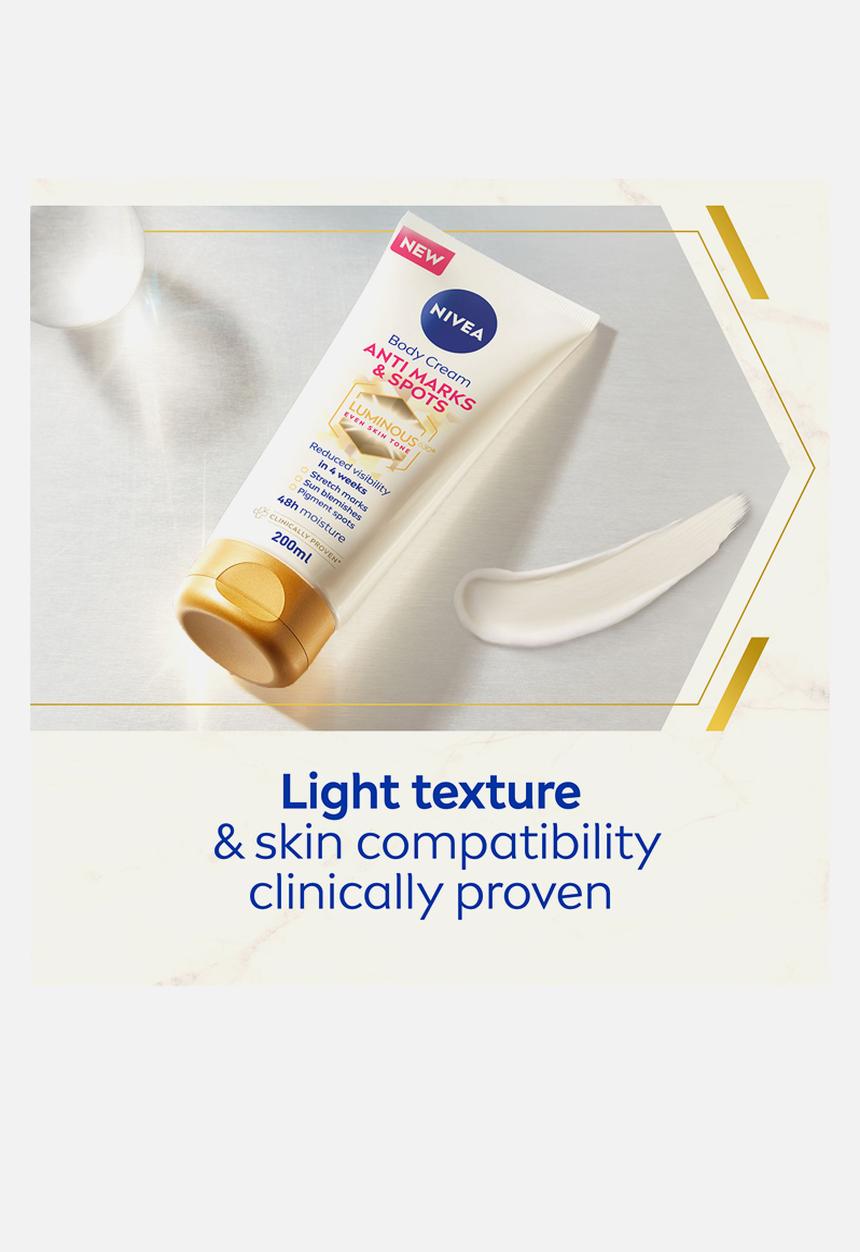 Nivea - LUMINOUS630 Anti Marks and Spots Body Cream - 200ml