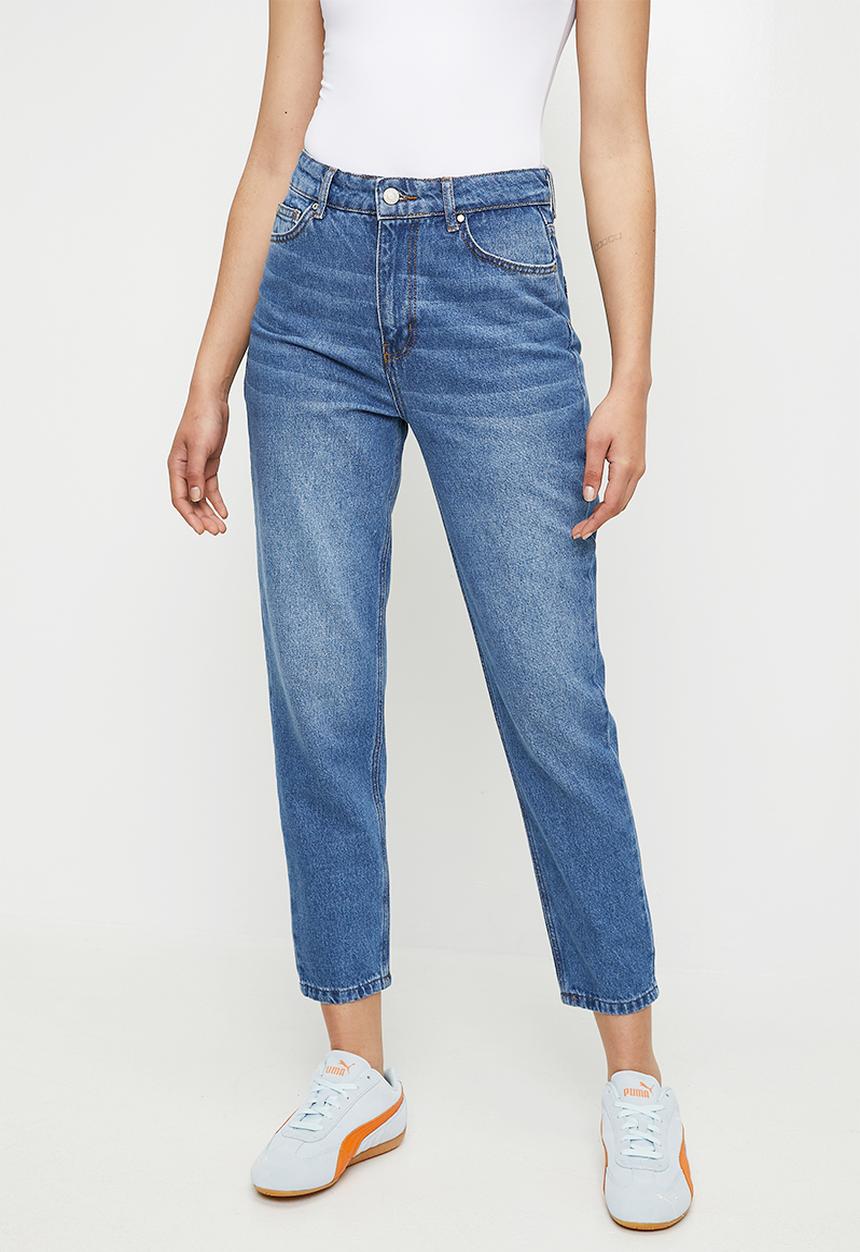 Trendyol - High waist mom jeans - blue