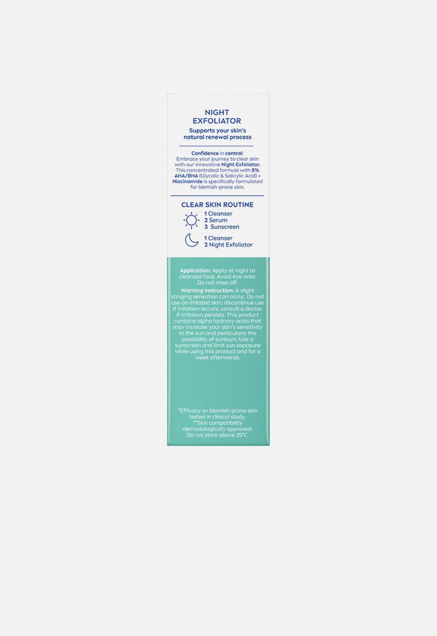 Nivea - Clear Up Anti-Acne Night Exfoliator 40ml