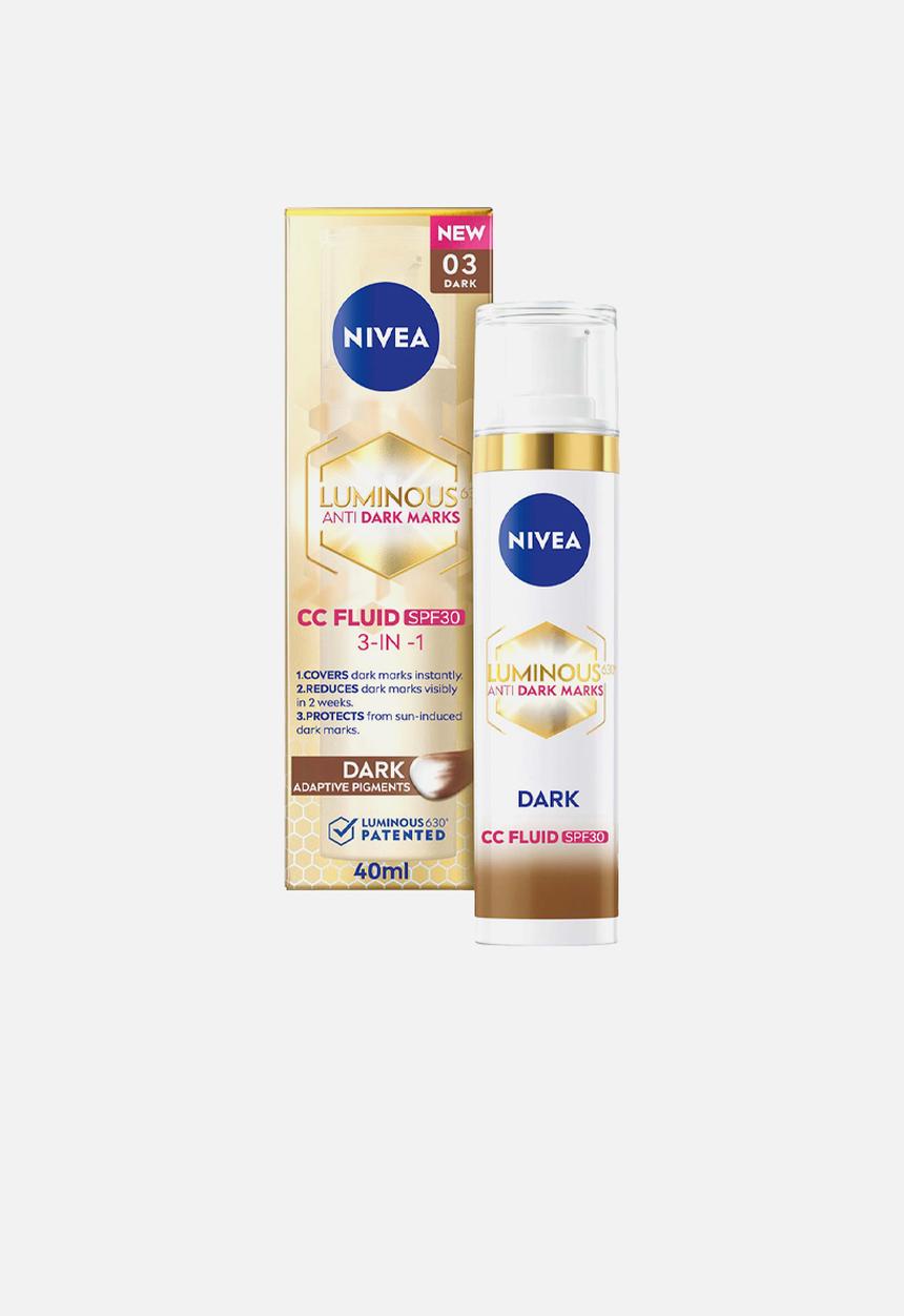 Nivea - LUMINOUS630 Anti Dark Marks SPF 30 Dark Day Care  CC Fluid - 40ml