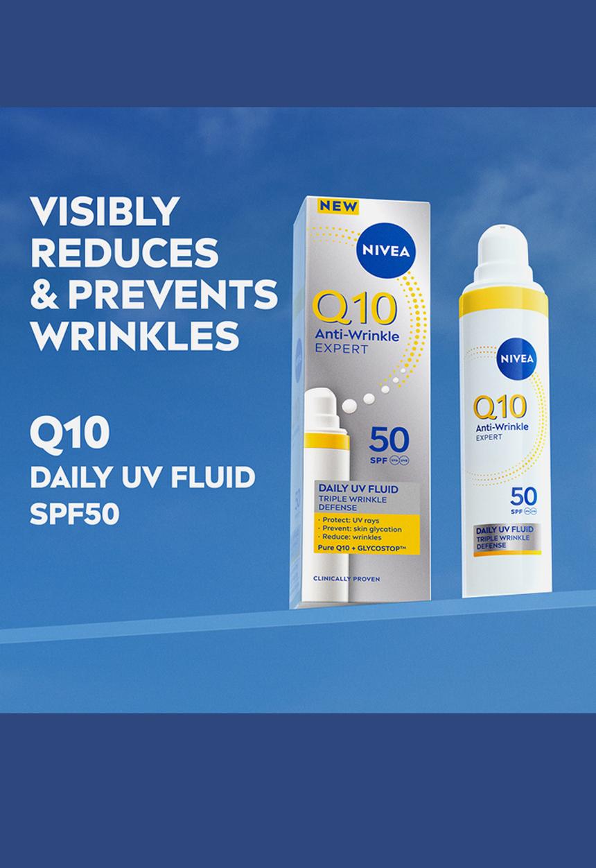 Nivea - Q10 Anti-Wrinkle Expert Daily UV SPF50 Face Fluid  - 40ml