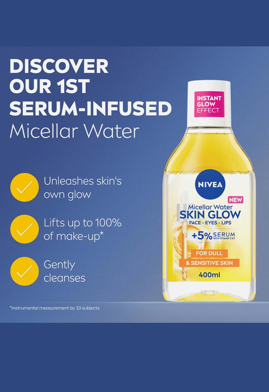 Nivea - Skin Glow Serum-Infused Micellar Cleansing Water - 400ml