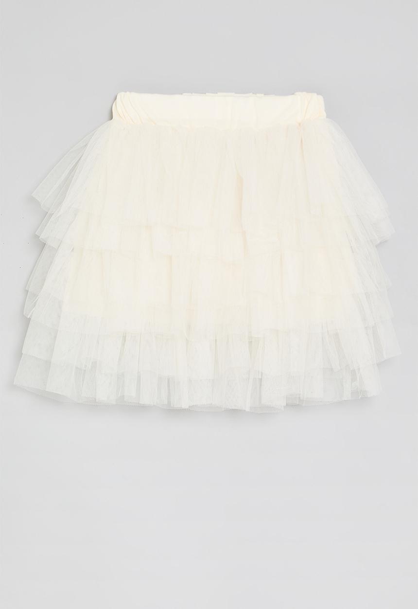 Pop Candy - Tiered tutu skirt - white