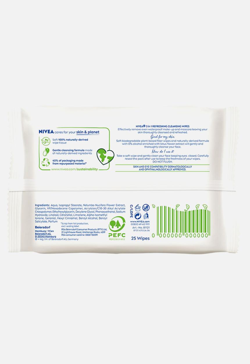 Nivea - Biodegradable Cleansing Plant-based Face Wipes
