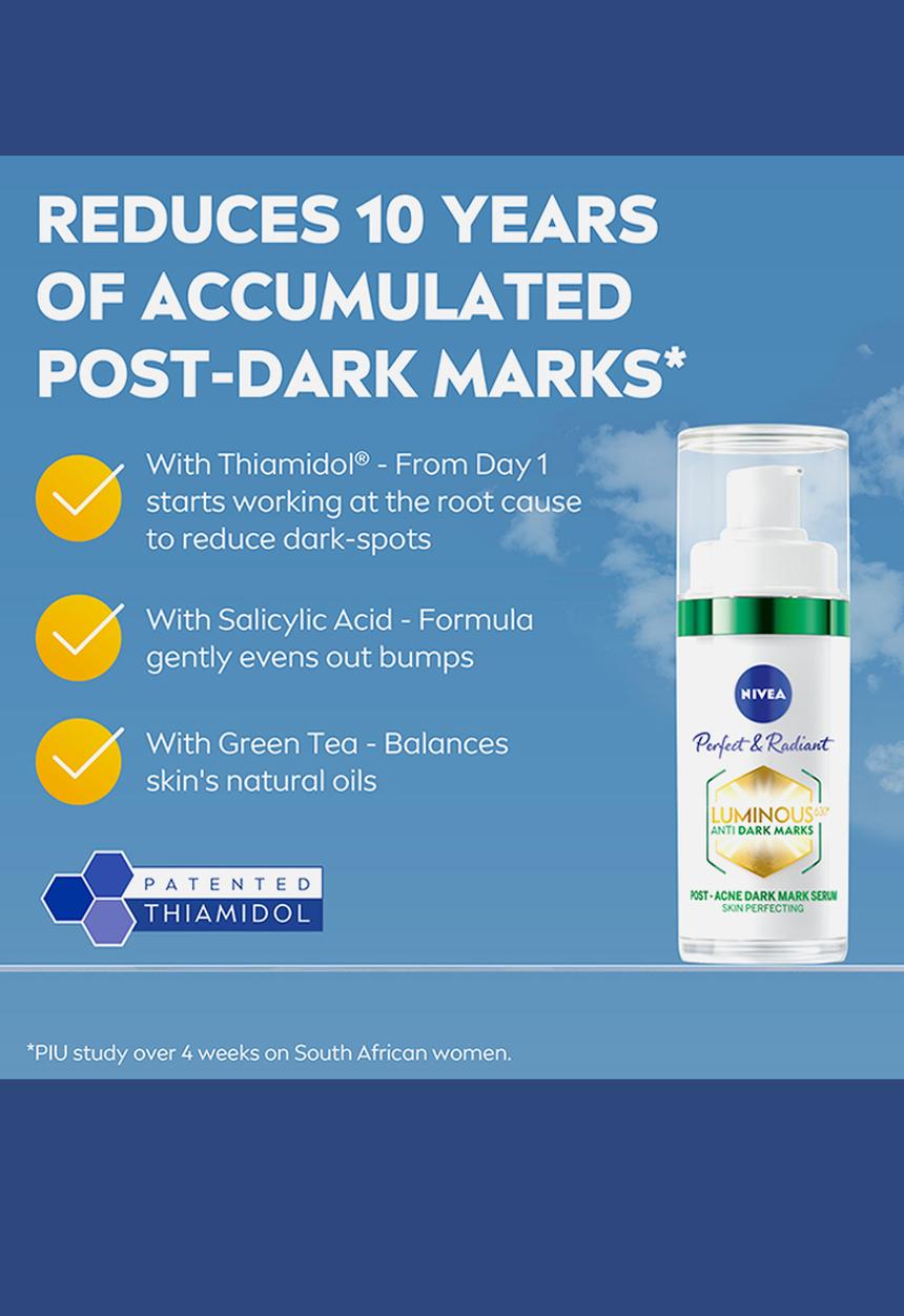 Nivea - Perfect and Radiant Luminous 630 Anti Dark Marks Post Acne Serum - 30ml