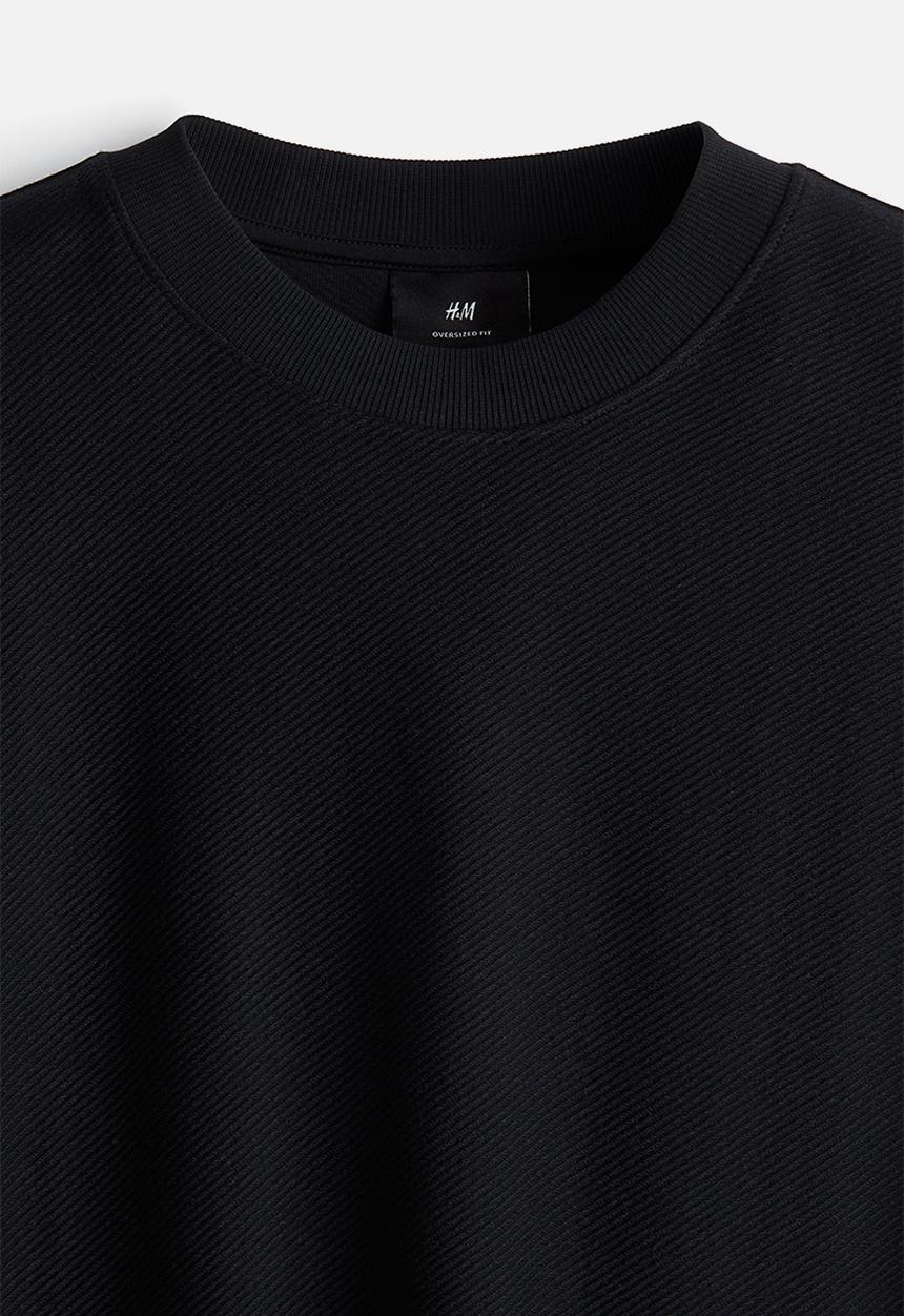 H&M - Oversized fit t-shirt - black