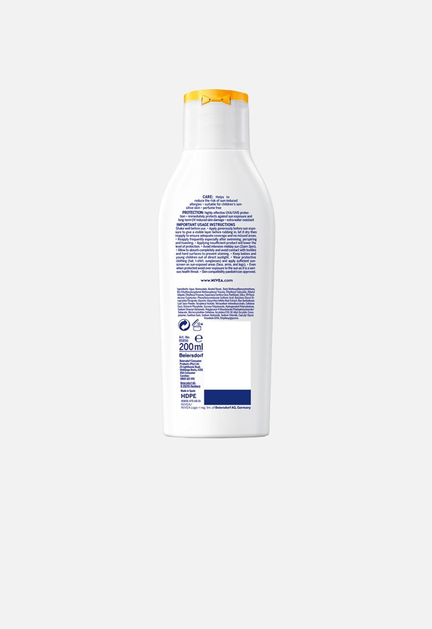 Nivea - SUN Kid's Protect and Sensitive SPF50  Sun Lotion - 200ml