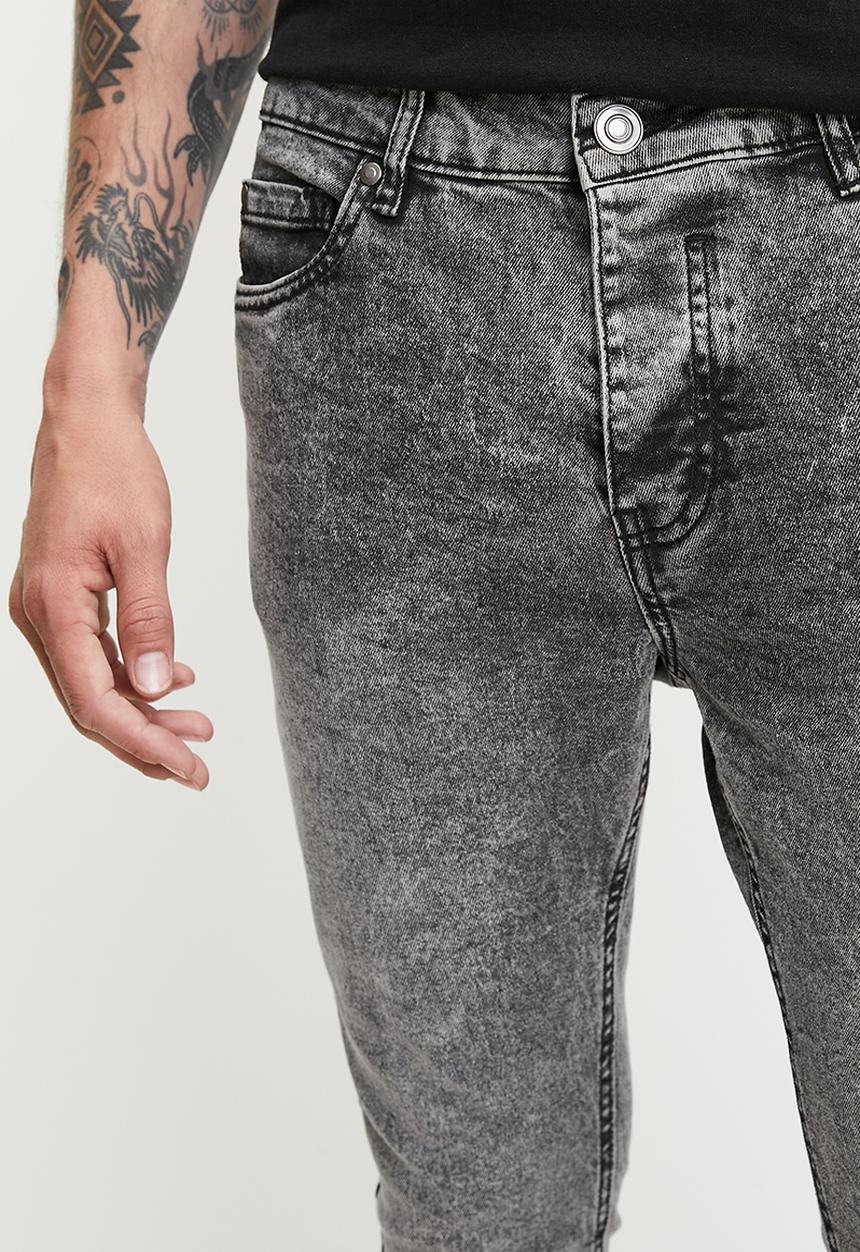 Brave Soul - Super Skinny Fit Denim Jean Acid Wash - Reg Length