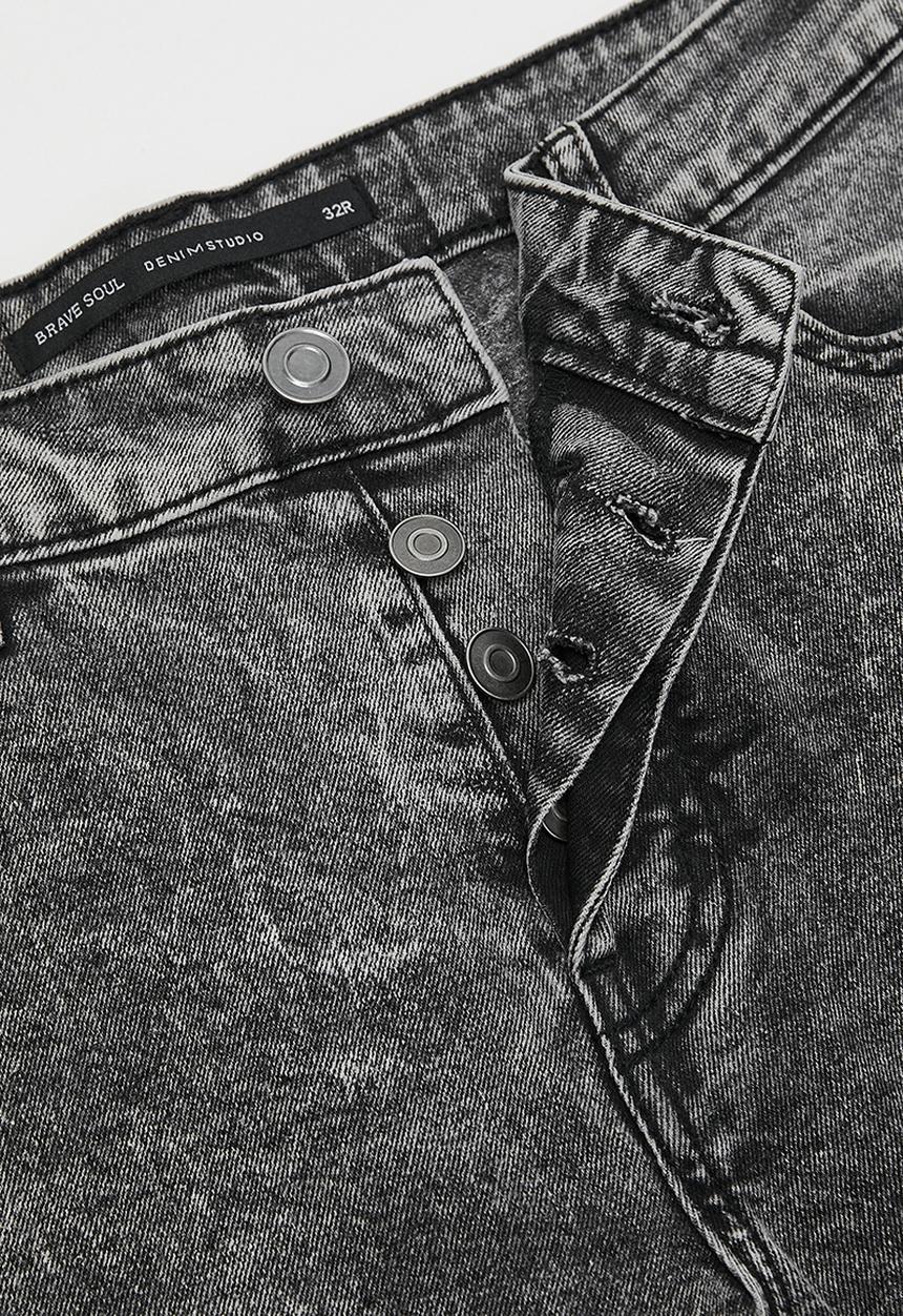 Brave Soul - Super Skinny Fit Denim Jean Acid Wash - Reg Length
