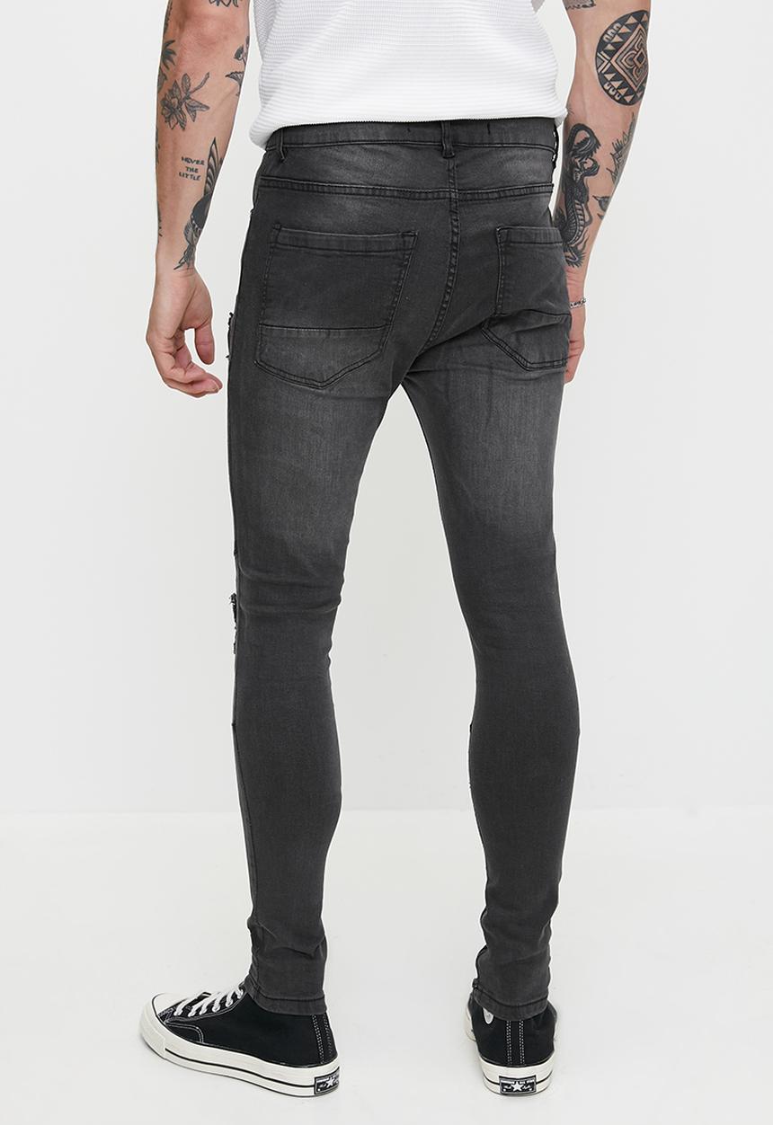 Brave Soul - Skinny Fit Jean - Charcoal Reg Length