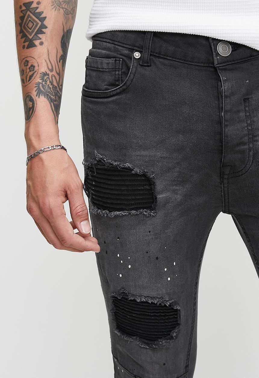 Brave Soul - Skinny Fit Jean - Charcoal Reg Length