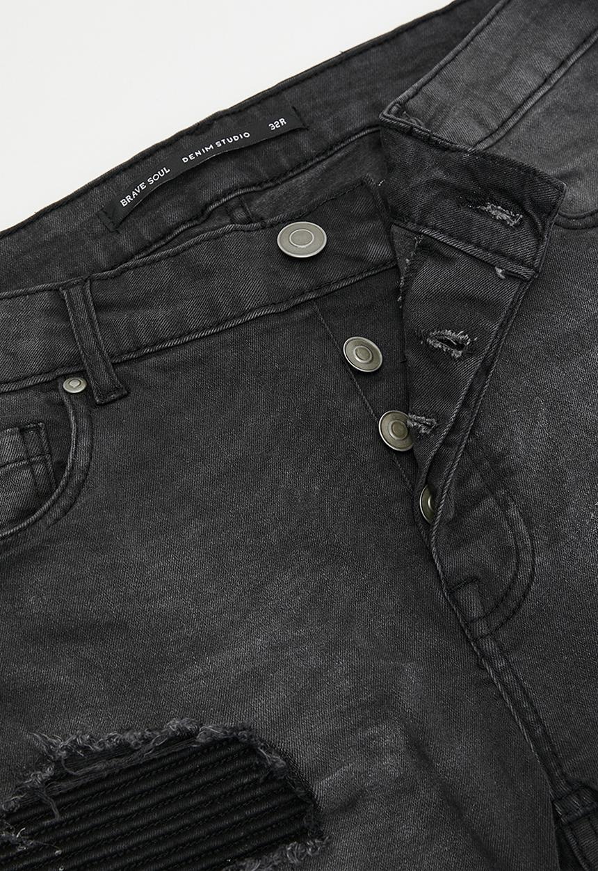 Brave Soul - Skinny Fit Jean - Charcoal Reg Length
