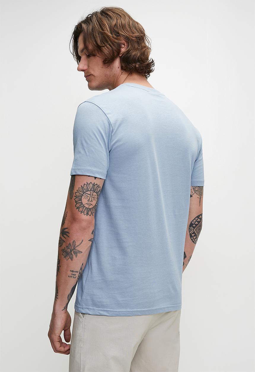 POLO - Lucas essential short sleeve T-shirt - blue