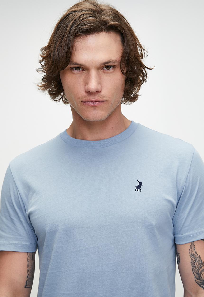 POLO - Lucas essential short sleeve T-shirt - blue