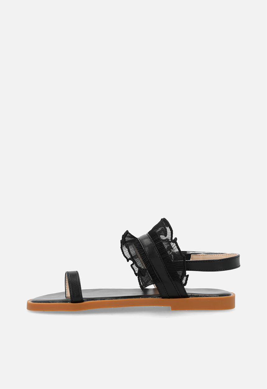 Pop Candy - Ruffle sandals - black