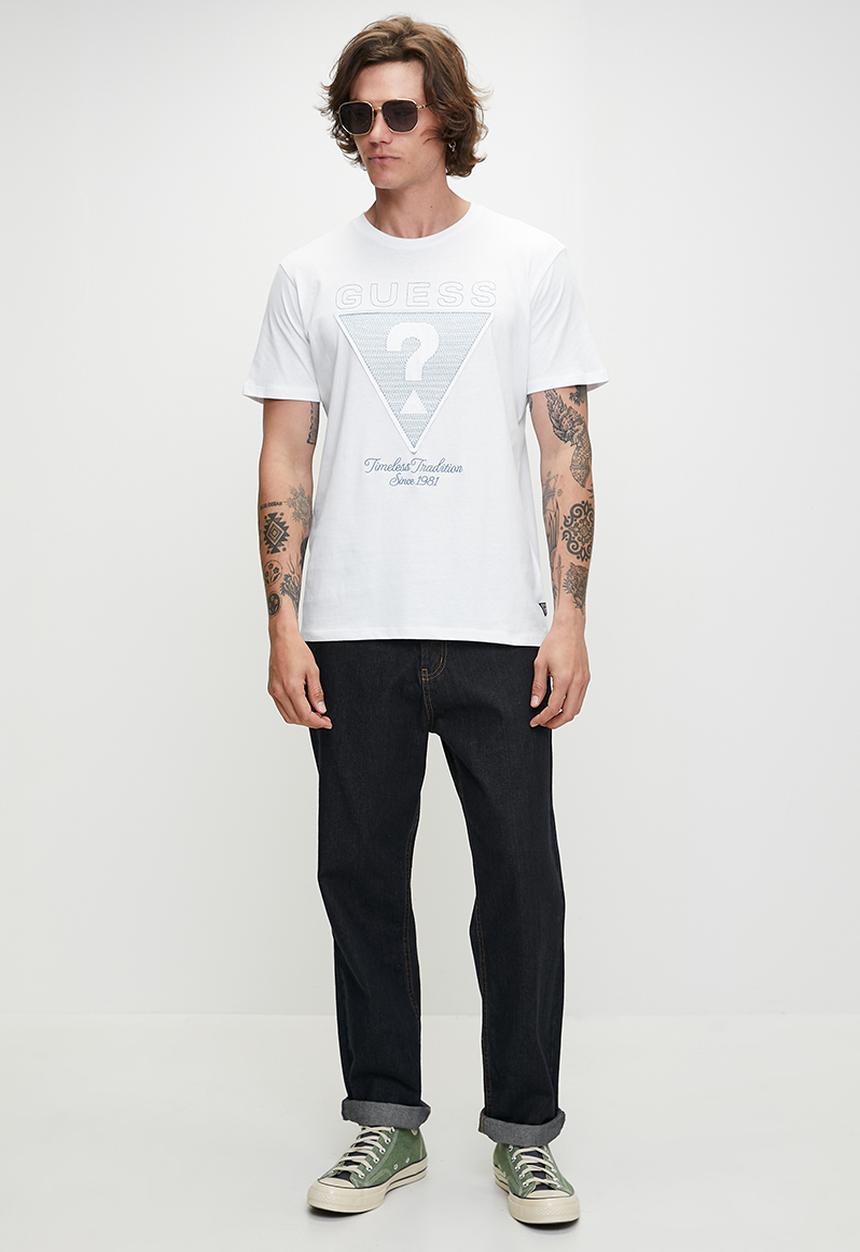 GUESS - Short sleeve Bsc Timeless Guess Tri Tee - Pure White