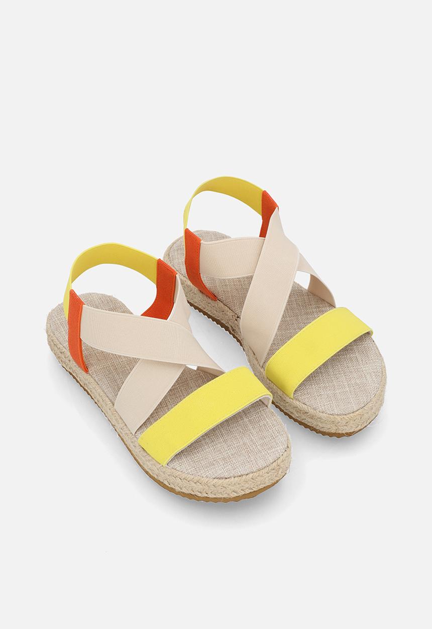 Pop Candy - Colour block espadrille sandals - multi
