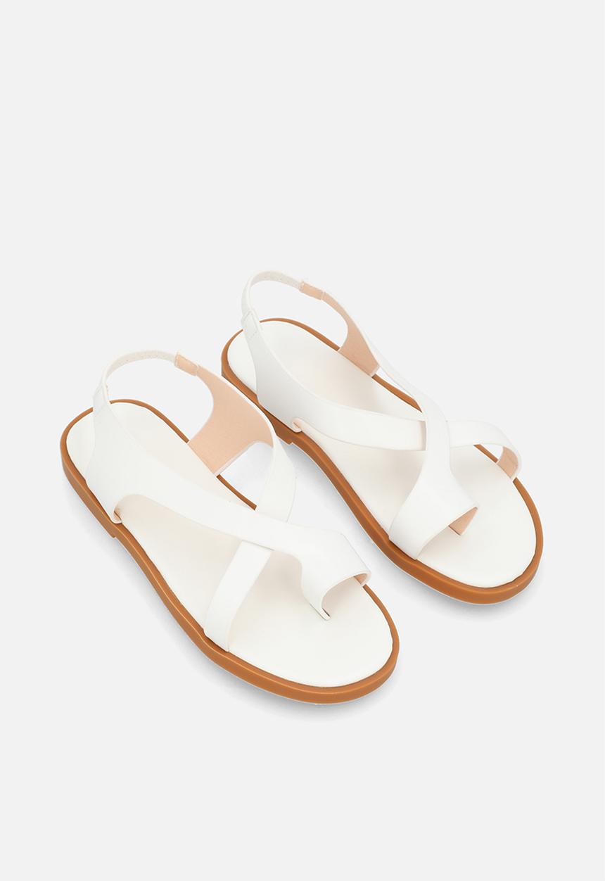 Pop Candy - Criss cross sandals - white