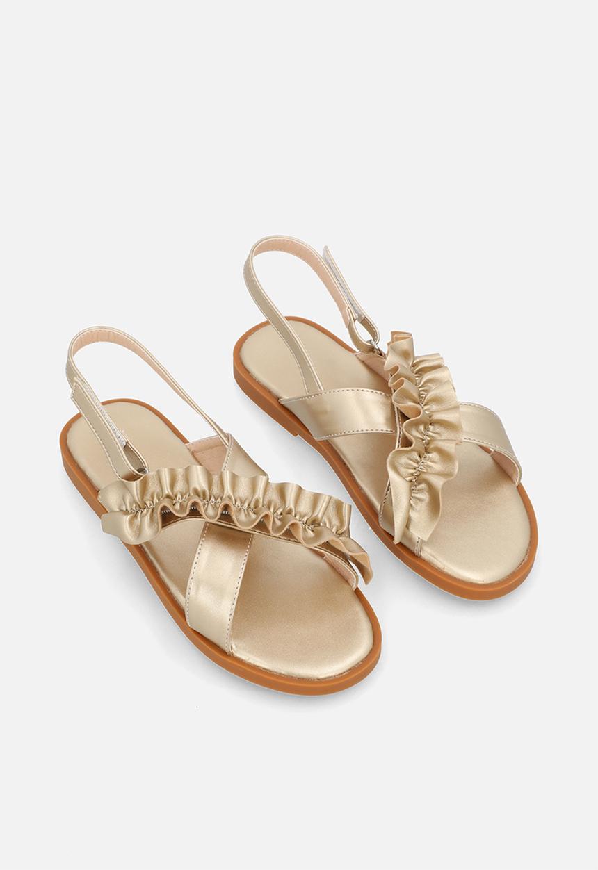 Pop Candy - Ruffle sandals - gold